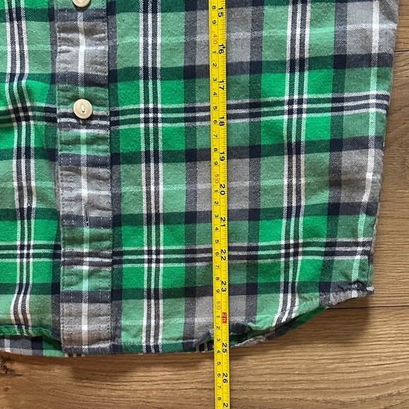Hollister Green Plaid Flannel Icon Men’s Small Button Down Shirt Cotton - Picture 8 of 10